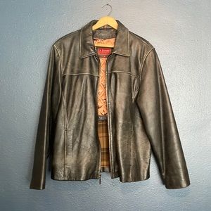 100% leather men’s XL jacket A Jacob collection